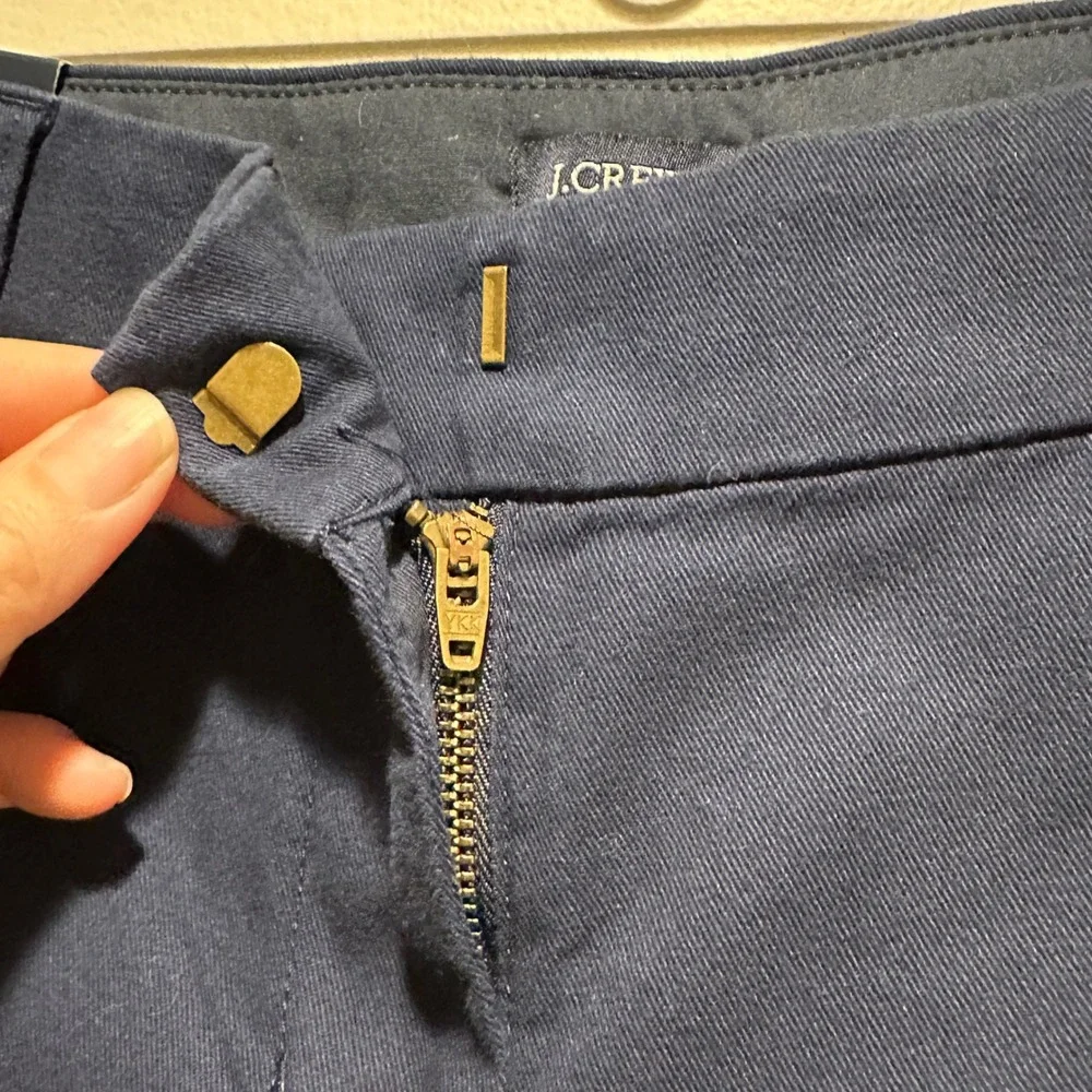 NEW J. Crew Chino Shorts Women Size 6 Navy Blue‎ 5